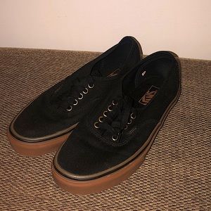 Black Vans Gum Era